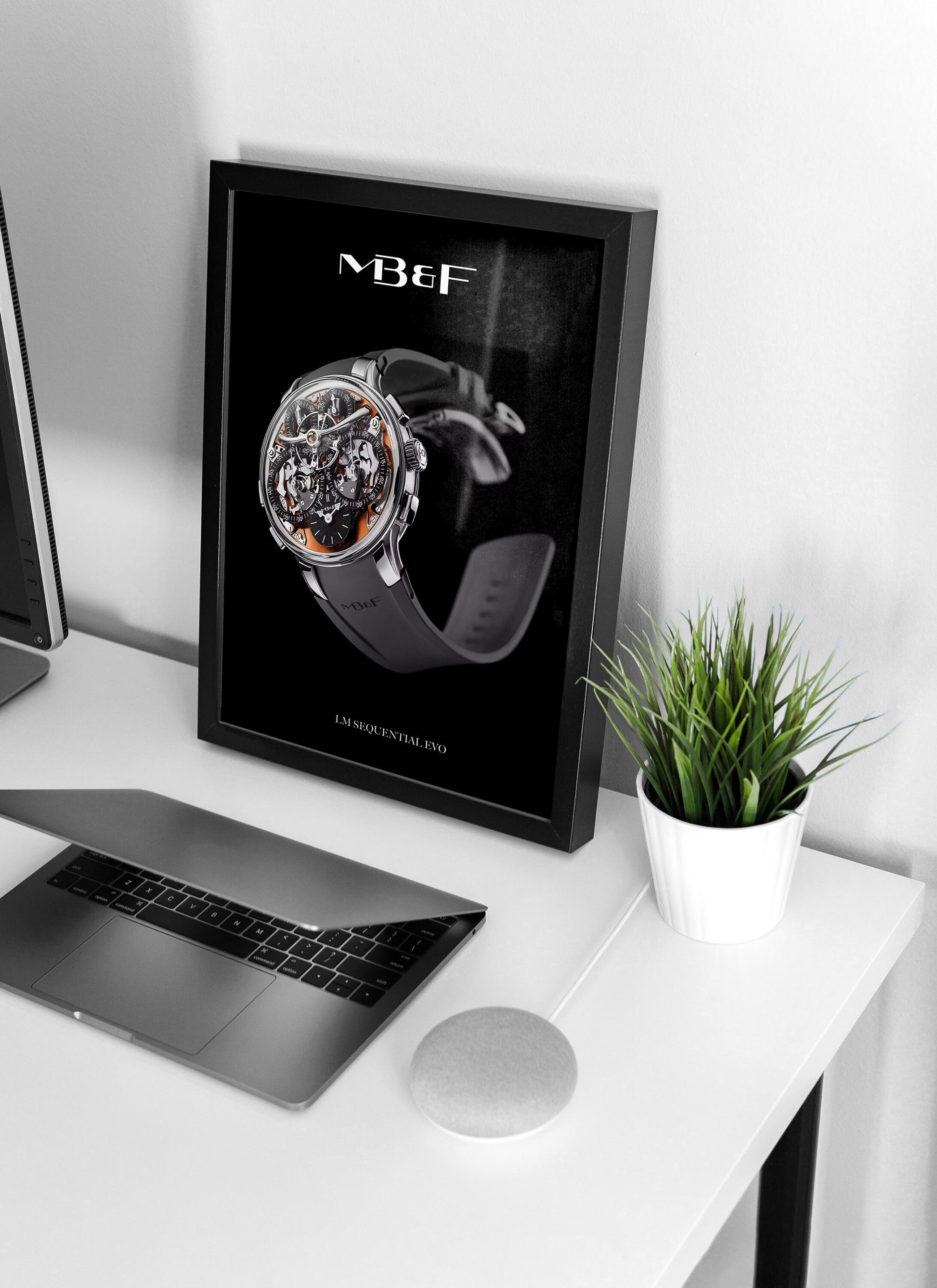 m and son, watch poster, forward facing