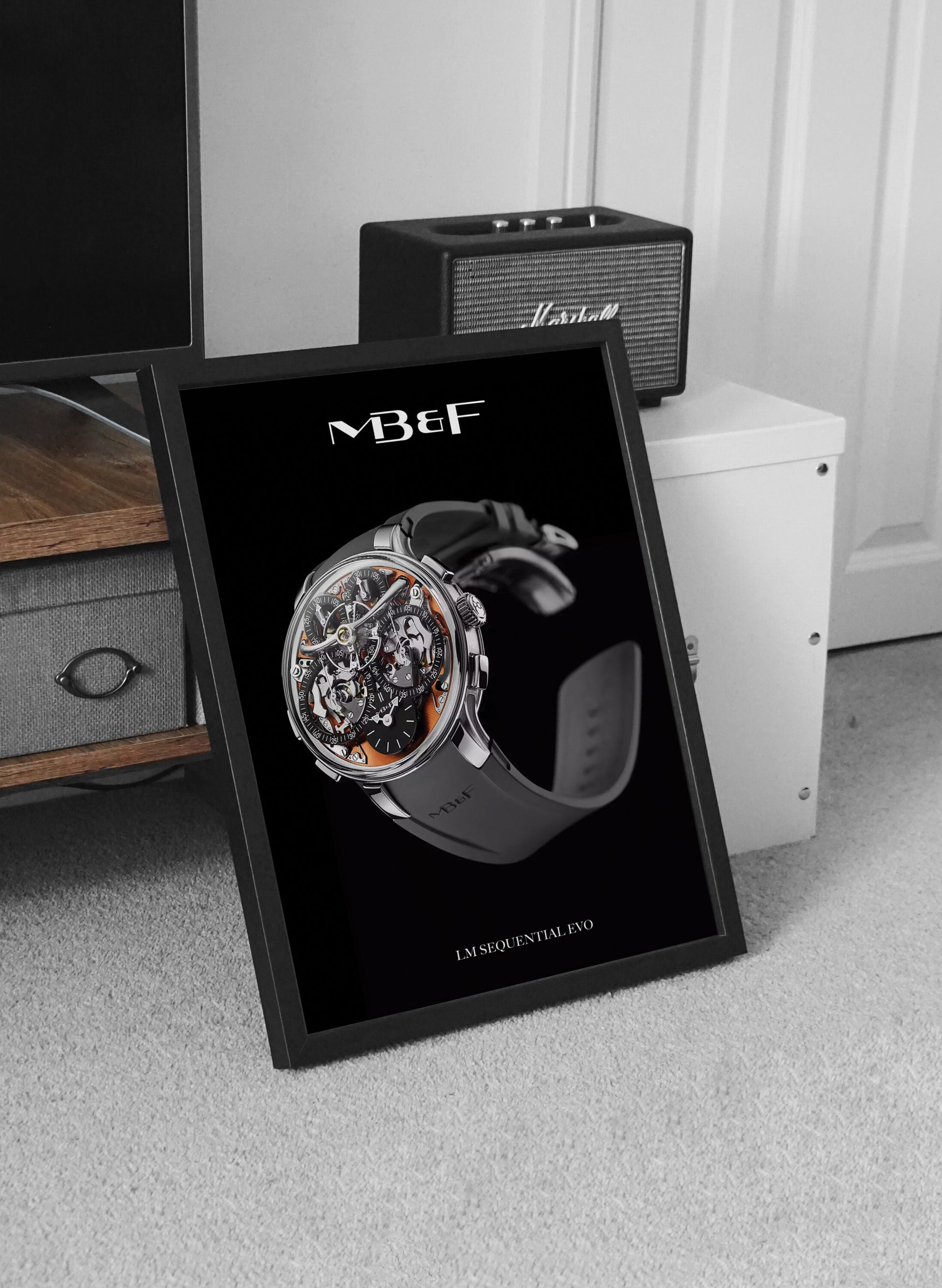 m and son, watch poster, forward facing