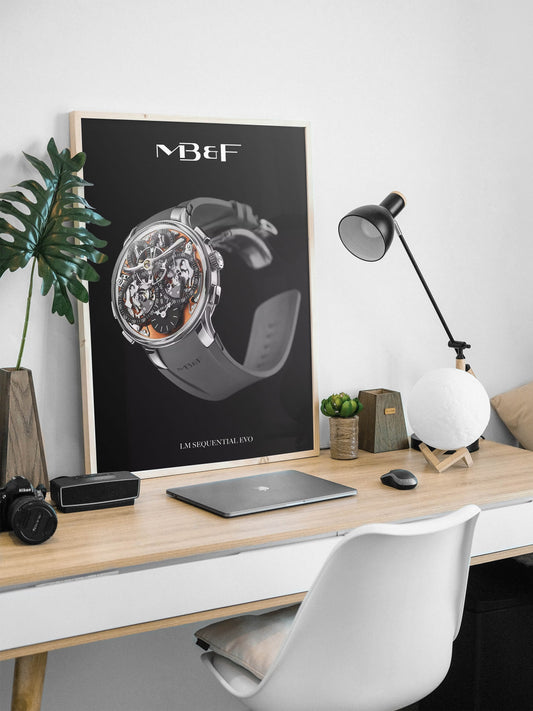 m and son, watch poster, forward facing