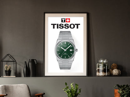 Tissot PRX Green Dial Watch Poster
