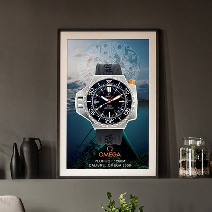 Omega Ploprof 1200M Poster - M & SON