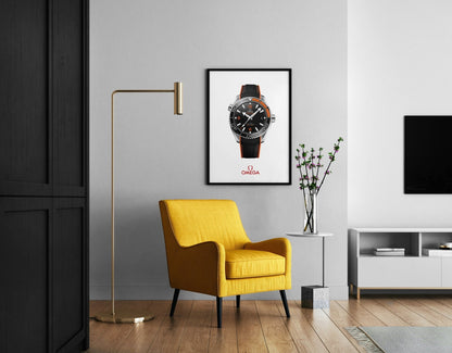 Omega Seamaster Planet Ocean Poster - M & SON