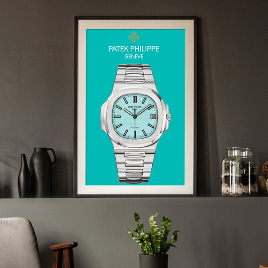 Patek Philippe Nautilus Tiffany Dial Poster - M & SON