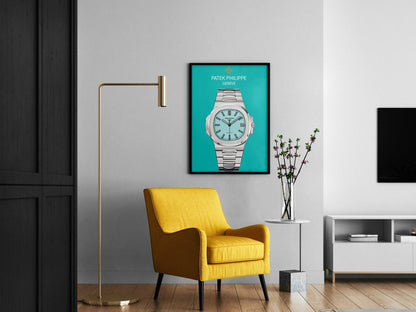 Patek Philippe Nautilus Tiffany Dial Poster - M & SON