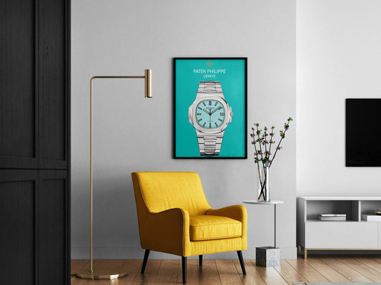 Patek Philippe Nautilus Tiffany Dial Poster - M & SON