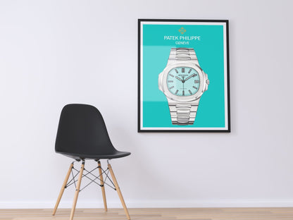 Patek Philippe Nautilus Tiffany Dial Poster - M & SON