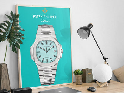 Patek Philippe Nautilus Tiffany Dial Poster - M & SON