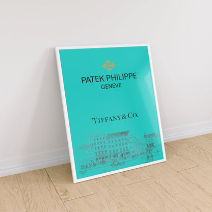 Patek Philippe Tiffany and Co. Poster - M & SON