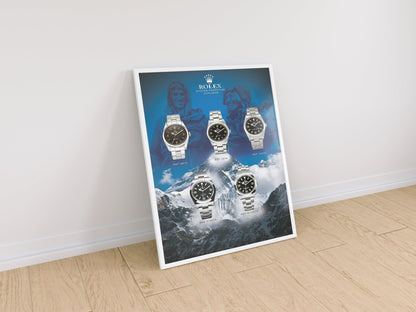 Rolex Explorer Design History Poster - M & SON