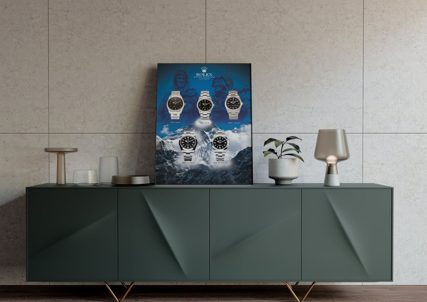Rolex Explorer Design History Poster - M & SON