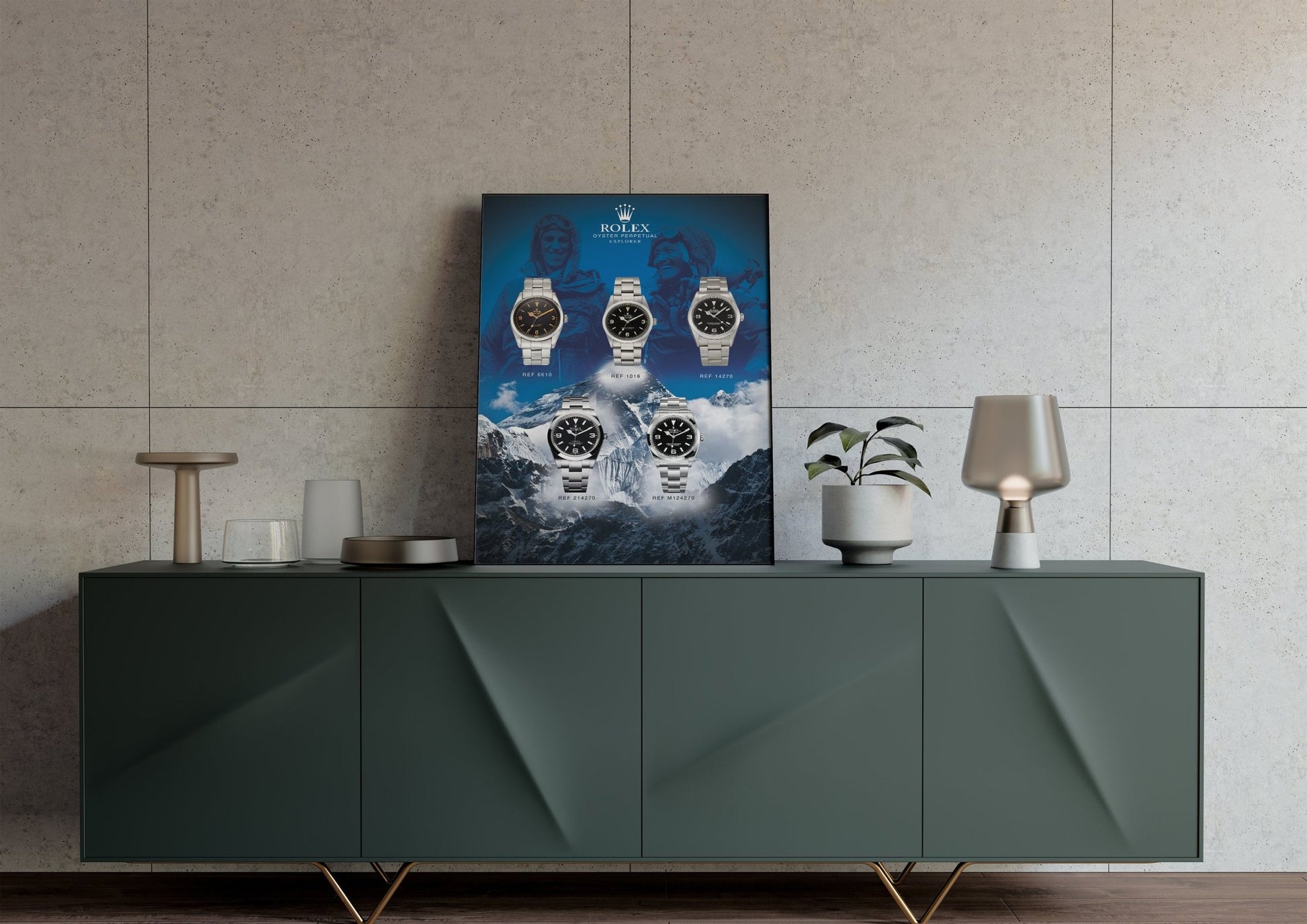 Rolex Explorer Design History Poster - M & SON
