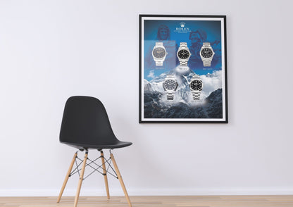 Rolex Explorer Design History Poster - M & SON