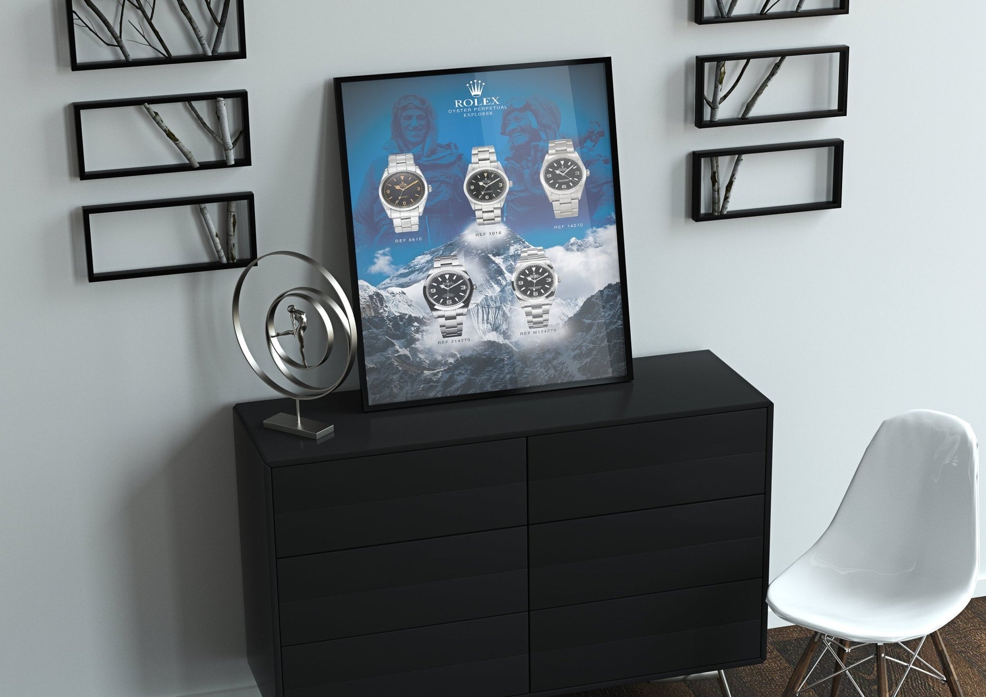 Rolex Explorer Design History Poster - M & SON