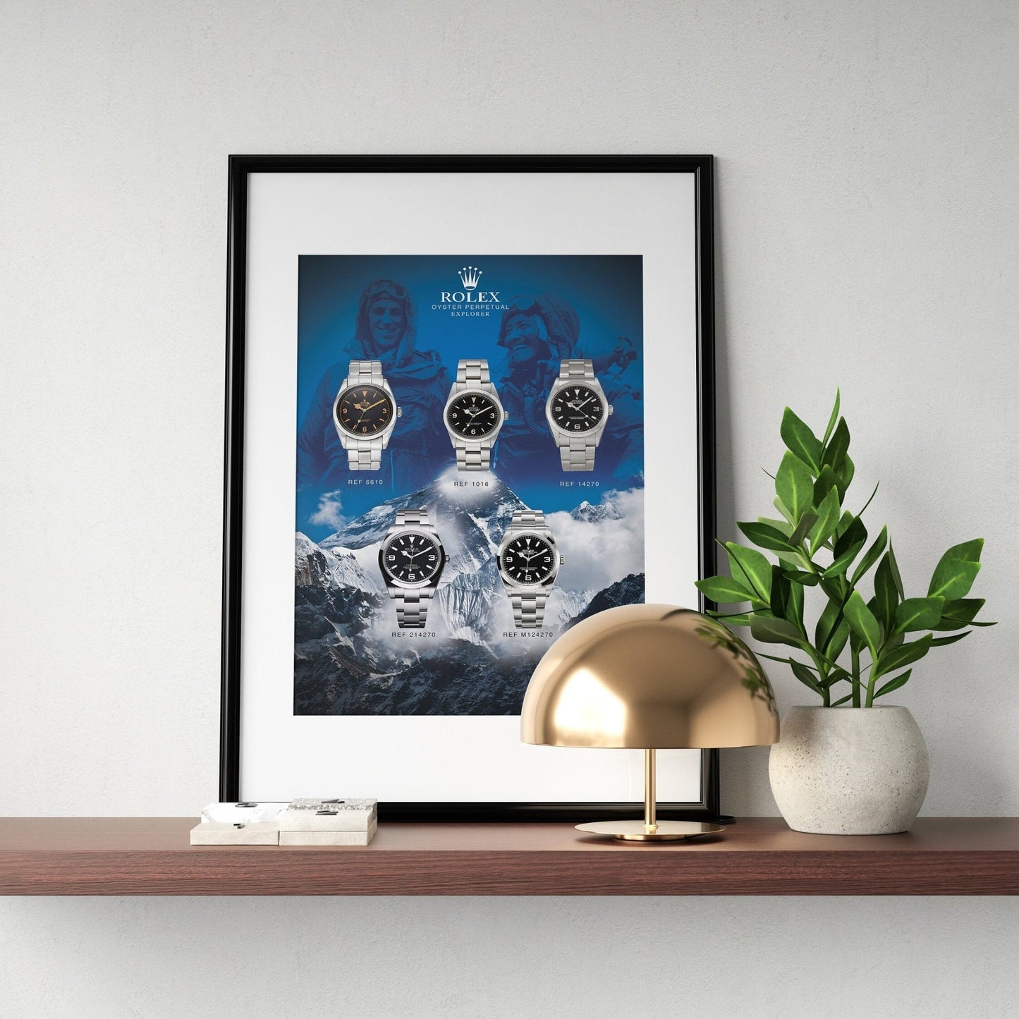 Rolex Explorer Design History Poster - M & SON