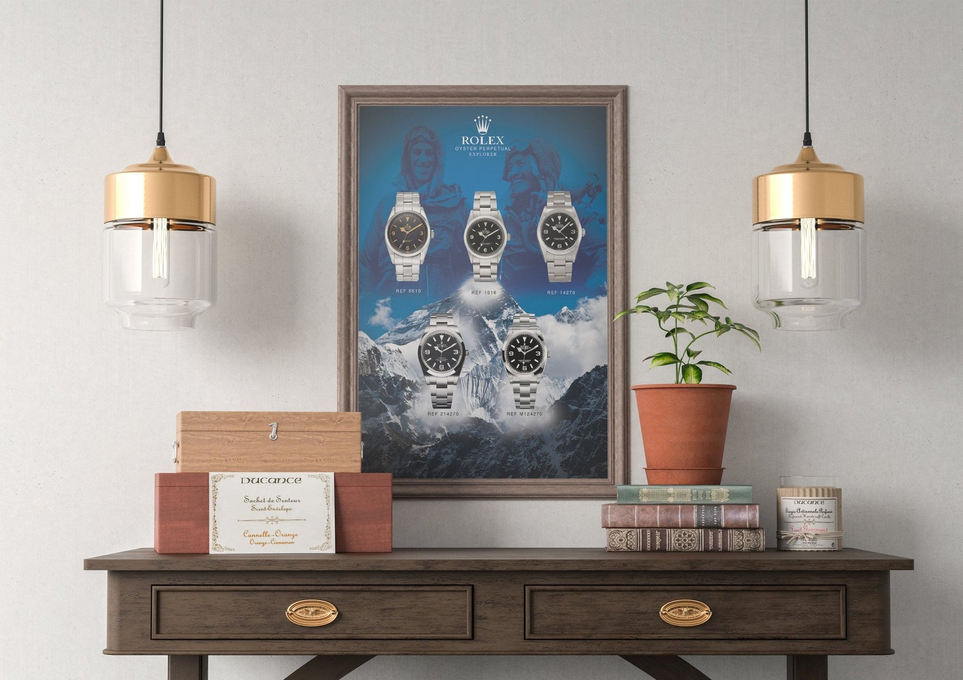 Rolex Explorer Design History Poster - M & SON