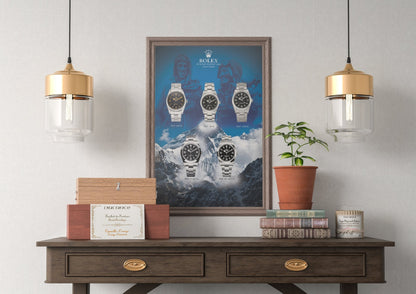 Rolex Explorer Design History Poster - M & SON