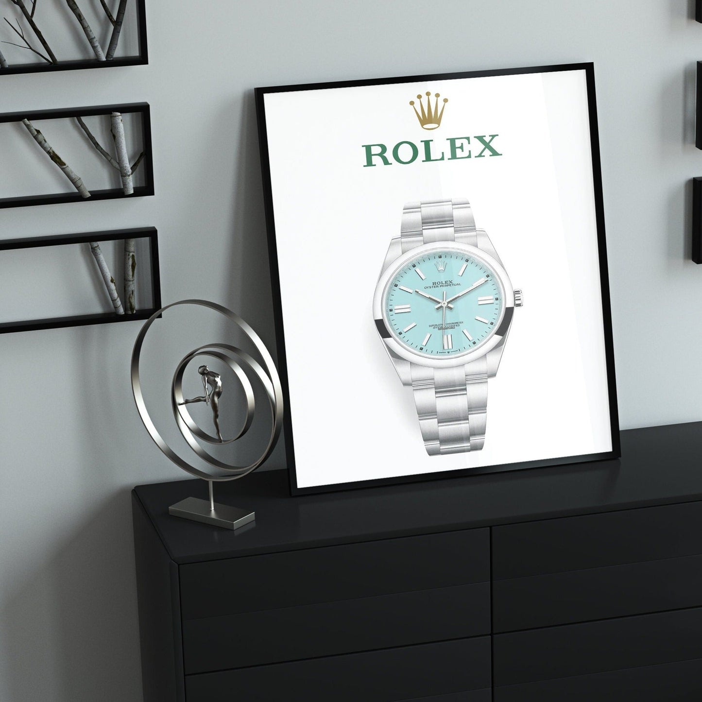 Rolex Oyster Perpetual Tiffany Blue Dial Poster - M & SON
