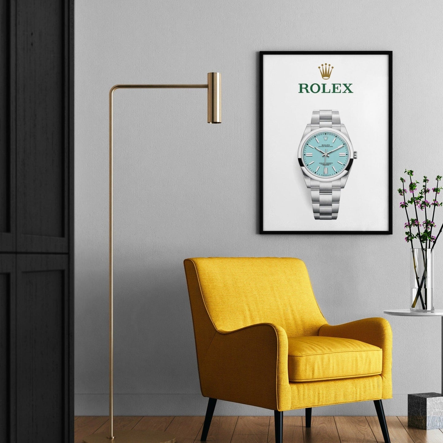 Rolex Oyster Perpetual Tiffany Blue Dial Poster - M & SON