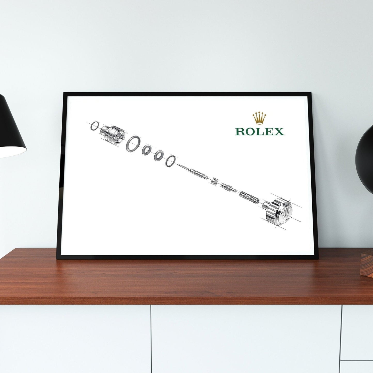 Rolex Submariner stem Assembly Poster - M & SON