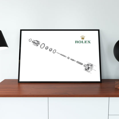 Rolex Submariner stem Assembly Poster - M & SON