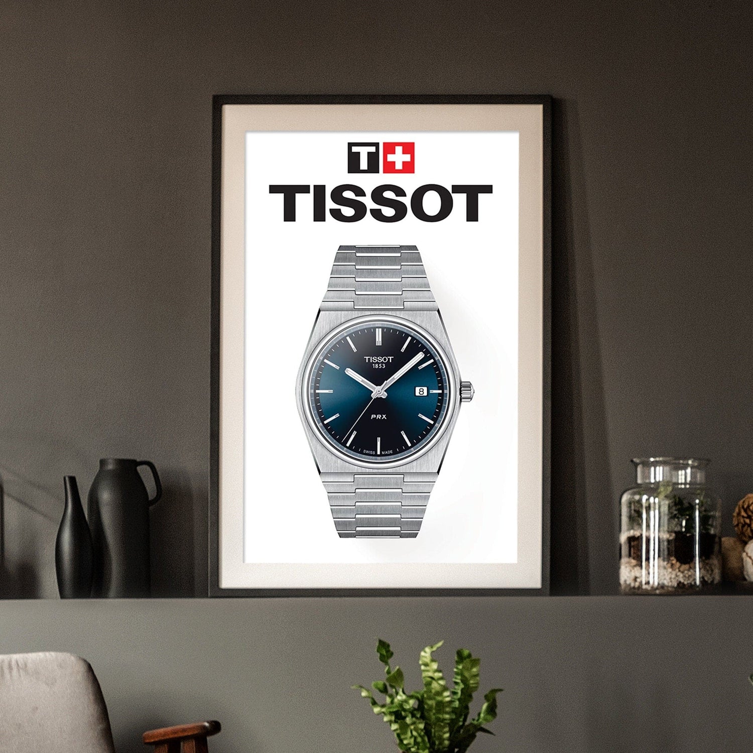 Tissot PRX Blue Dial Poster - M & SON