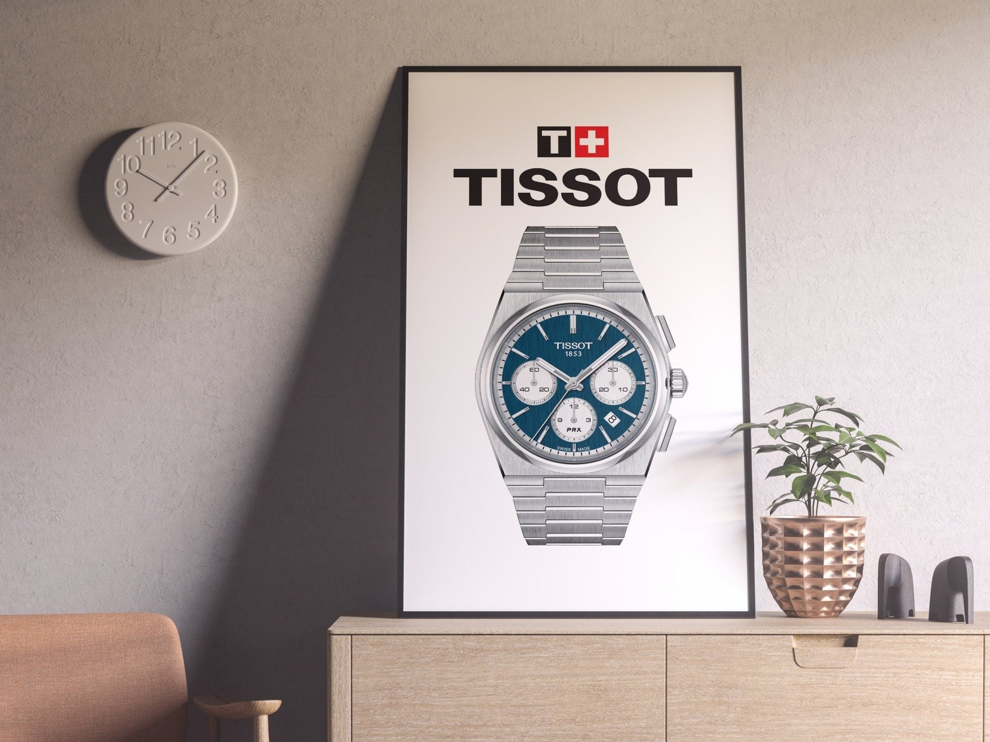 Tissot PRX Chronograph Poster - M & SON