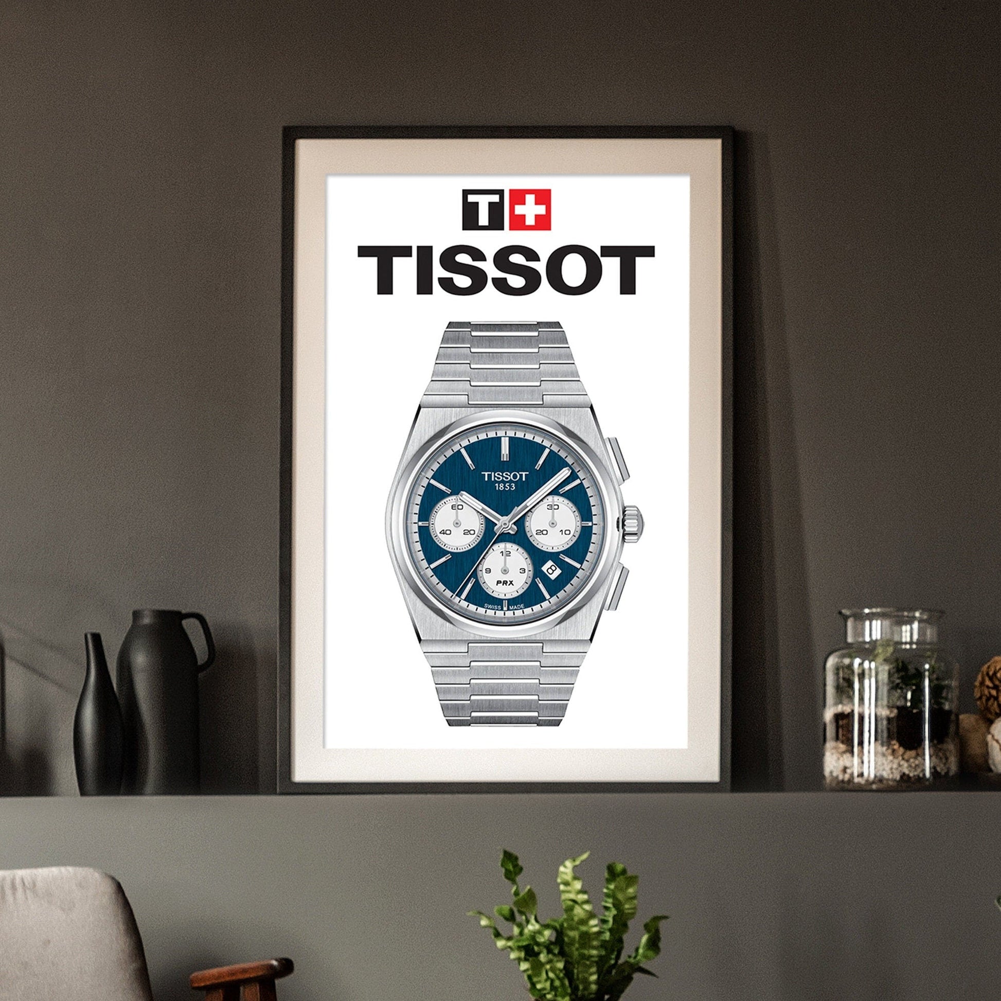 Tissot PRX Chronograph Poster - M & SON