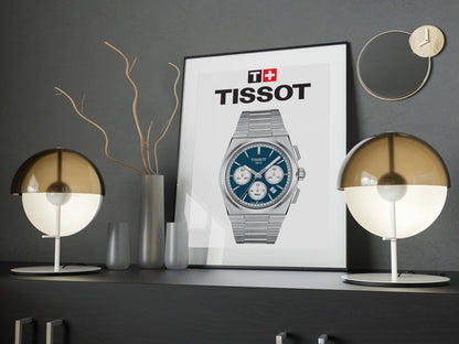 Tissot PRX Chronograph Poster - M & SON