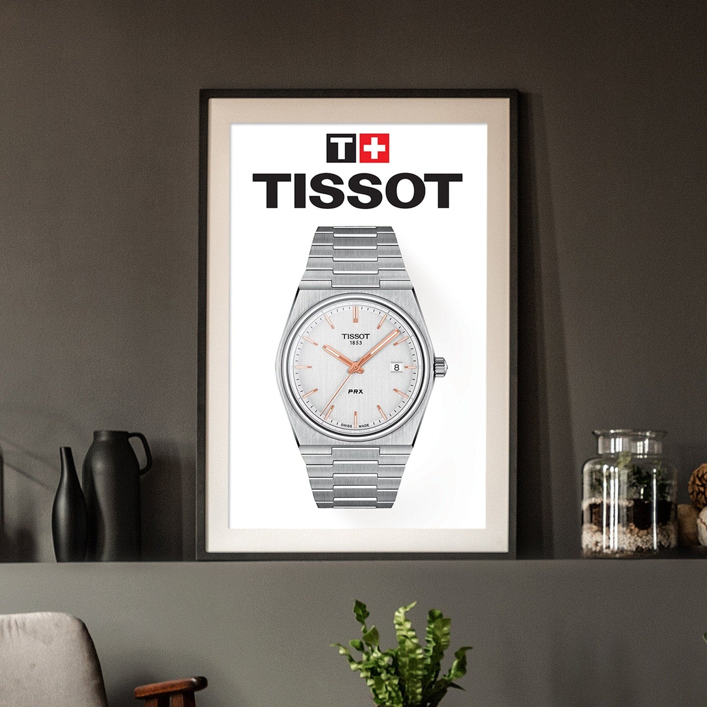 Tissot PRX White Dial Poster - M & SON