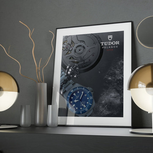 Tudor Pelagos Blue Dial Poster - M & SON