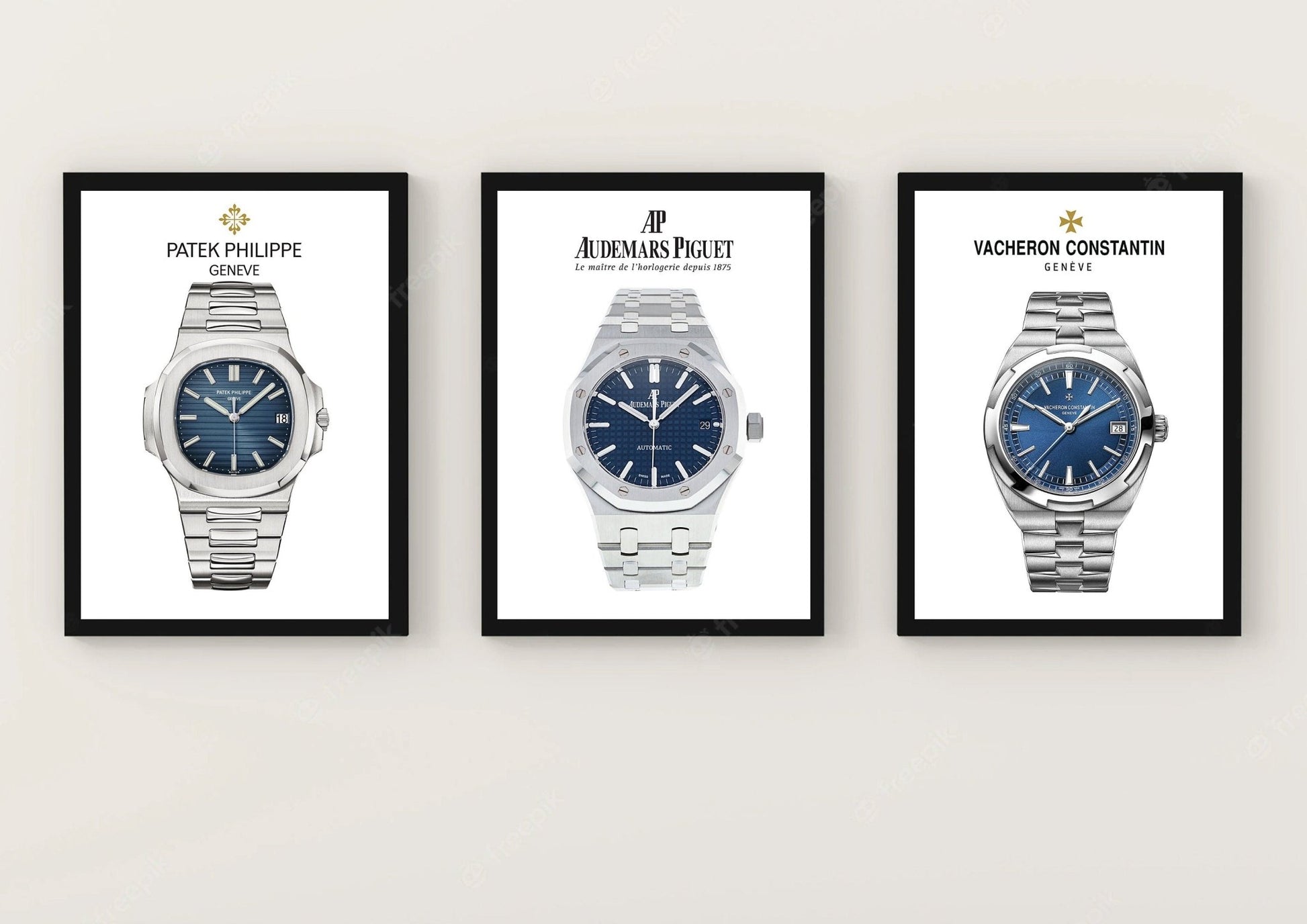 Vacheron Constantin, Audemars Piguet, Patek Philippe, Master Watch Making Poster Set - M & SON