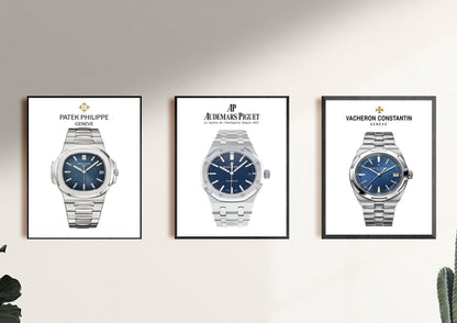 Vacheron Constantin, Audemars Piguet, Patek Philippe, Master Watch Making Poster Set - M & SON