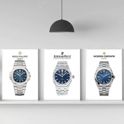 Vacheron Constantin, Audemars Piguet, Patek Philippe, Master Watch Making Poster Set - M & SON