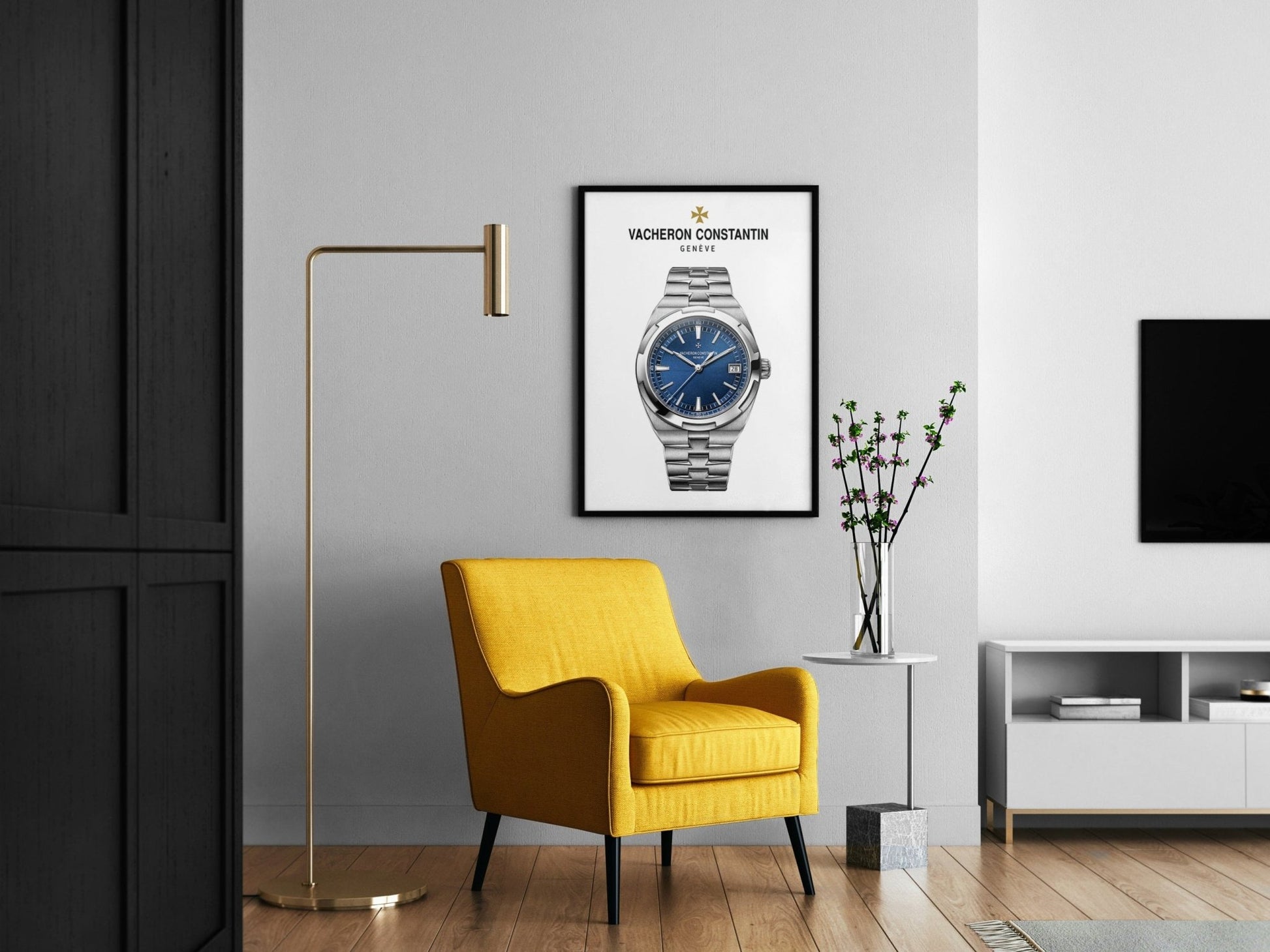 Vacheron Constantin Overseas Blue Dial Poster - M & SON