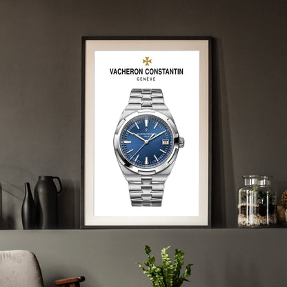 Vacheron Constantin Overseas Blue Dial Poster - M & SON