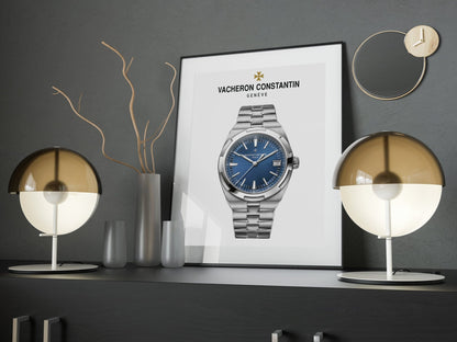 Vacheron Constantin Overseas Blue Dial Poster - M & SON