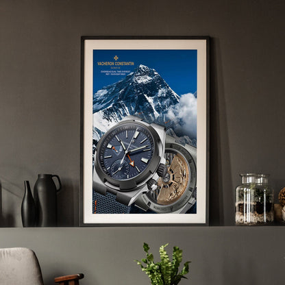 Vacheron Constantin Overseas "Everest" Dual Time Limited Editions In Titanium Poster - M & SON